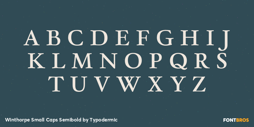 Winthorpe Small Caps Semibold Font Poster #2