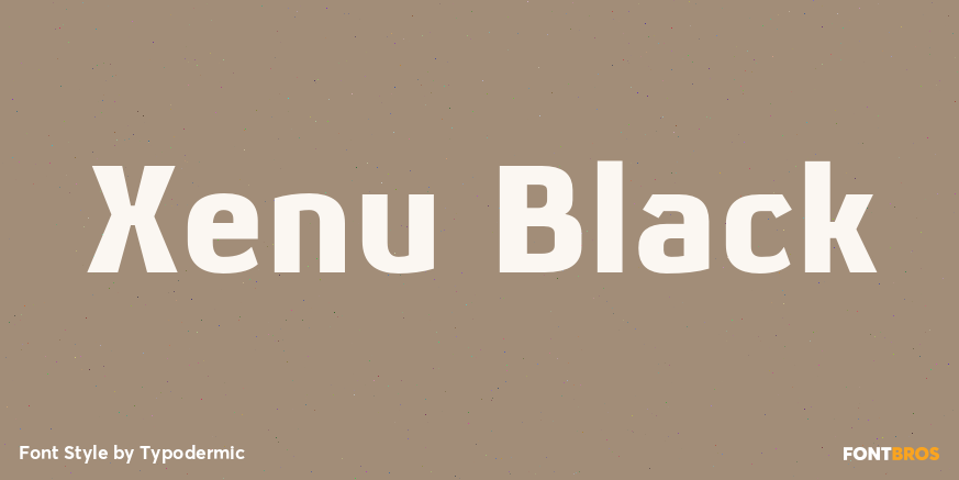 Xenu Black Font Poster #1