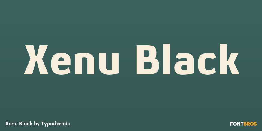 Xenu Black Font Poster #1