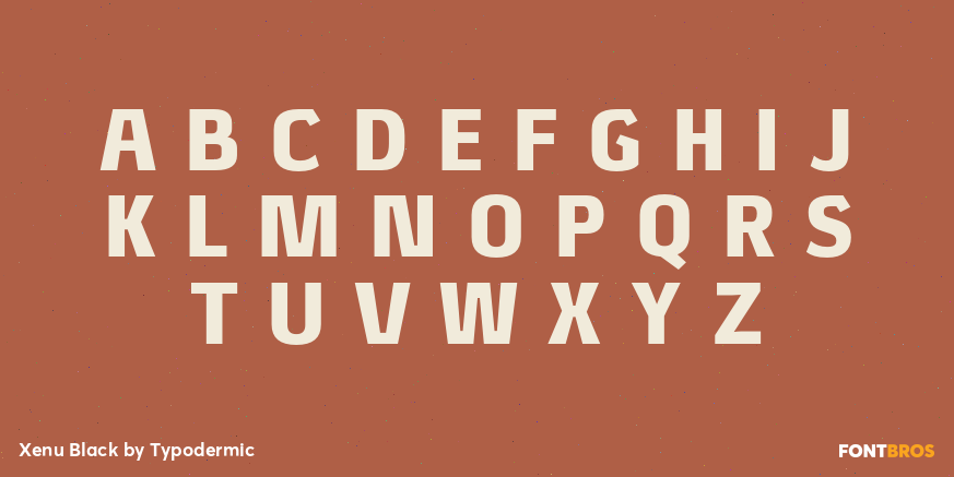 Xenu Black Font Poster #2