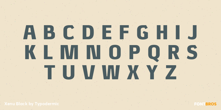 Xenu Black Font Poster #1