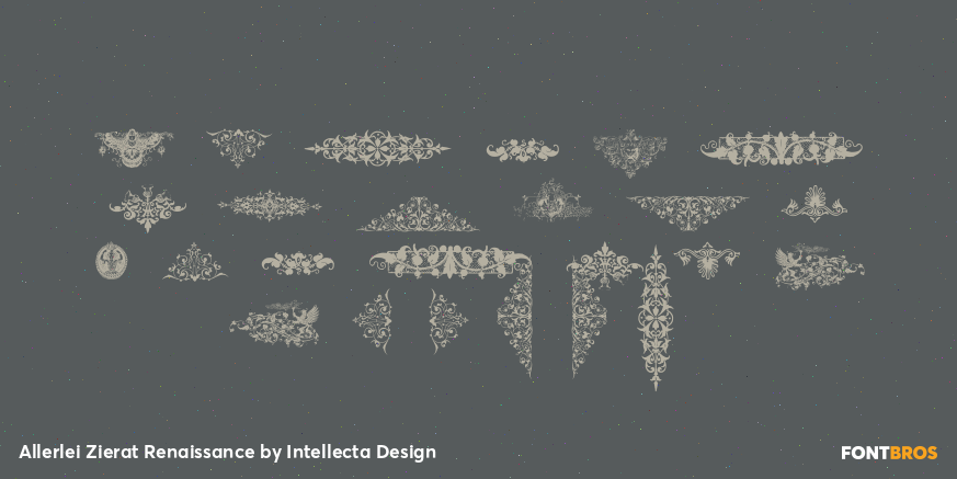 Allerlei Zierat Renaissance Font Poster #2