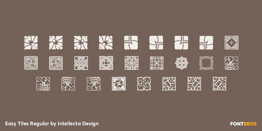 Easy Tiles Regular Font Poster #3