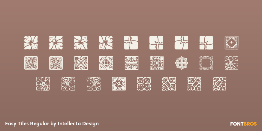 Easy Tiles Regular Font Poster #1