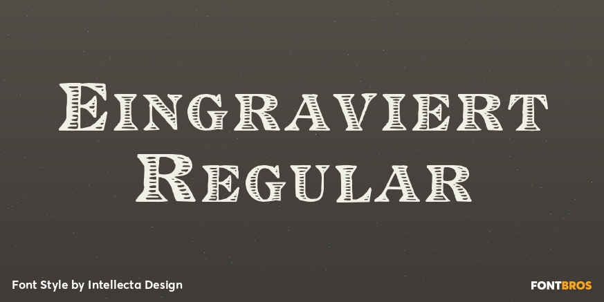 Eingraviert Regular Poster