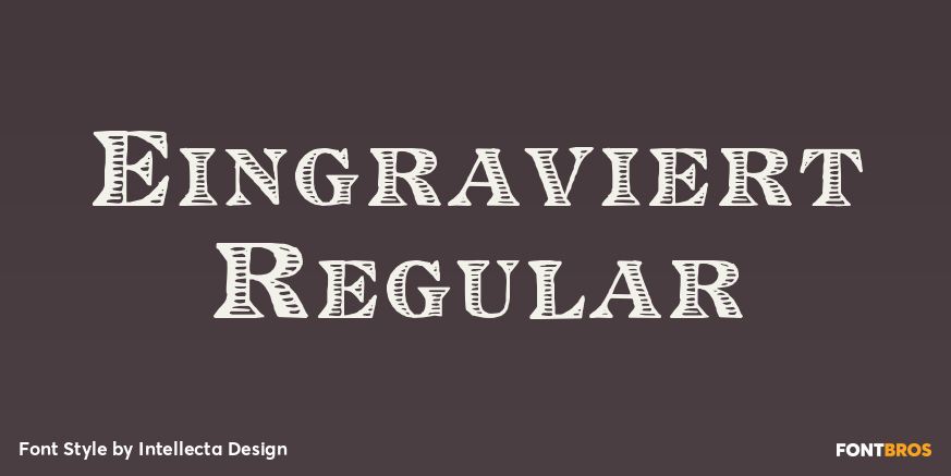 Eingraviert Regular Poster