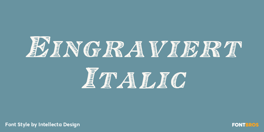 Eingraviert Italic Poster
