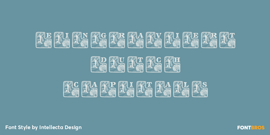 Eingraviert Dutch Capitals Poster