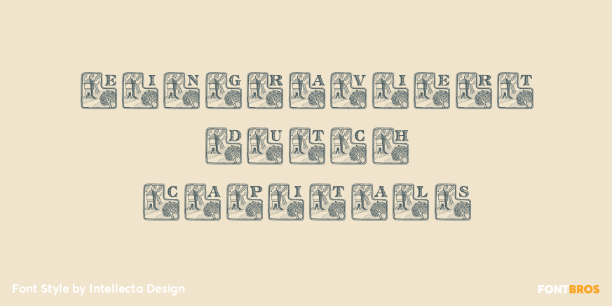 Eingraviert Dutch Capitals Poster