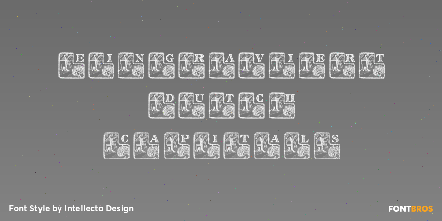 Eingraviert Dutch Capitals Poster