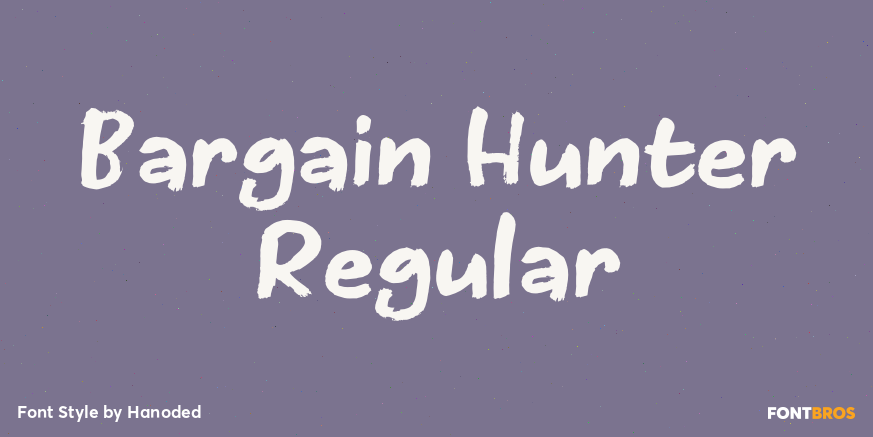 Bargain Hunter Regular Font Poster #1