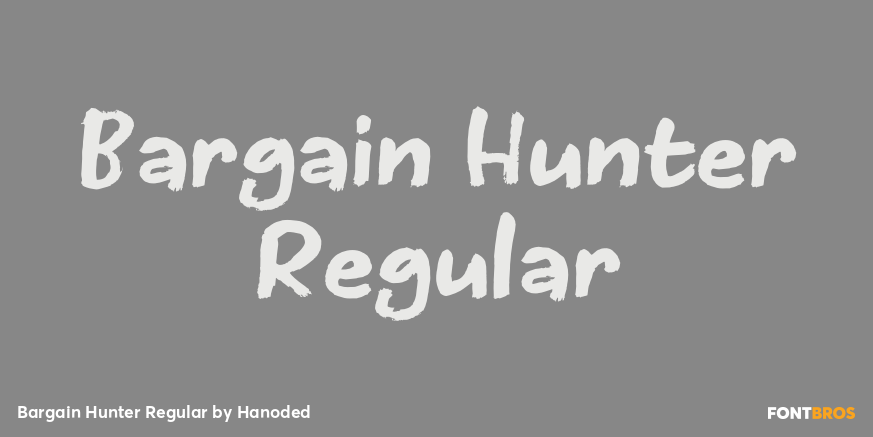 Bargain Hunter Regular Font Poster #1