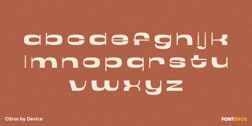 Citrus Font Poster #3