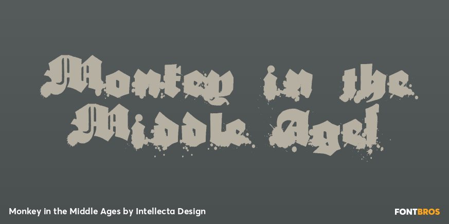 Monkey in the Middle Ages Poster