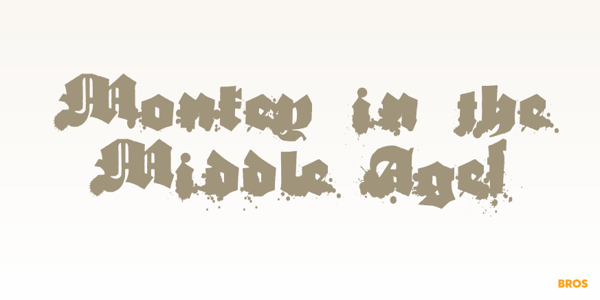 Monkey in the Middle Ages Poster