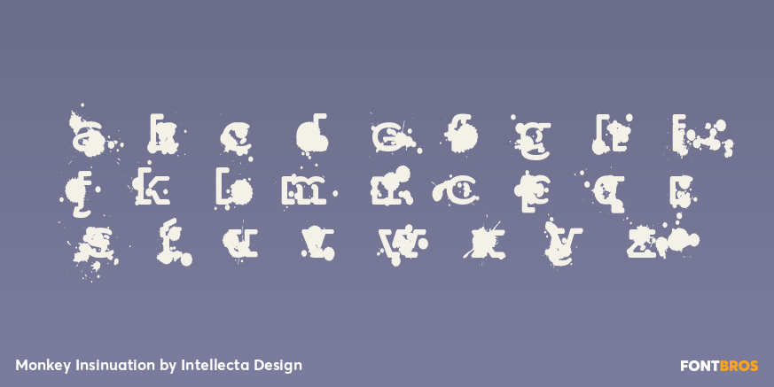 Monkey Insinuation Font Poster #3