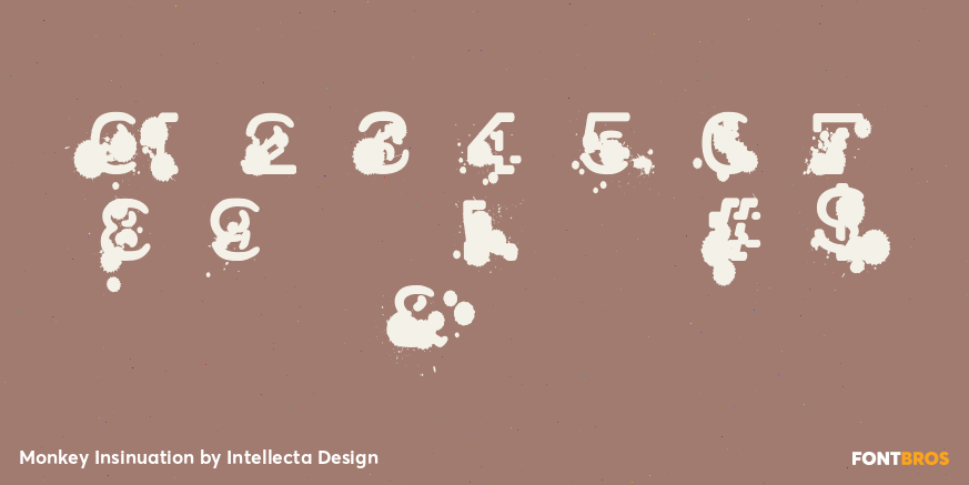 Monkey Insinuation Font Poster #4