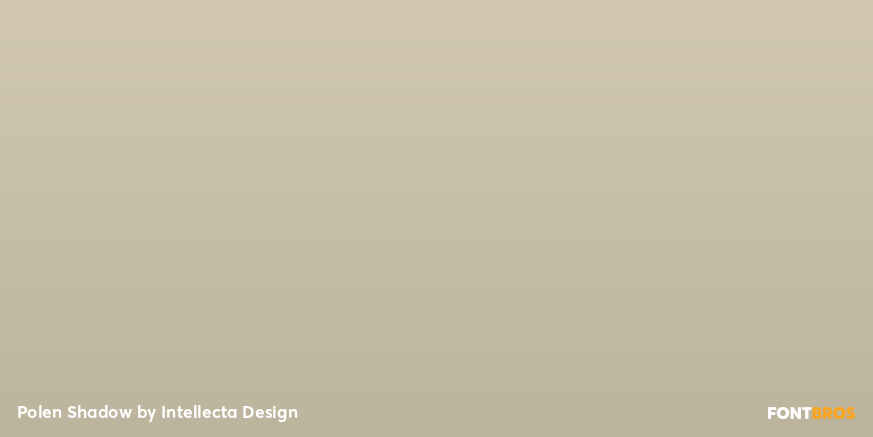 Polen Shadow Font Poster #1