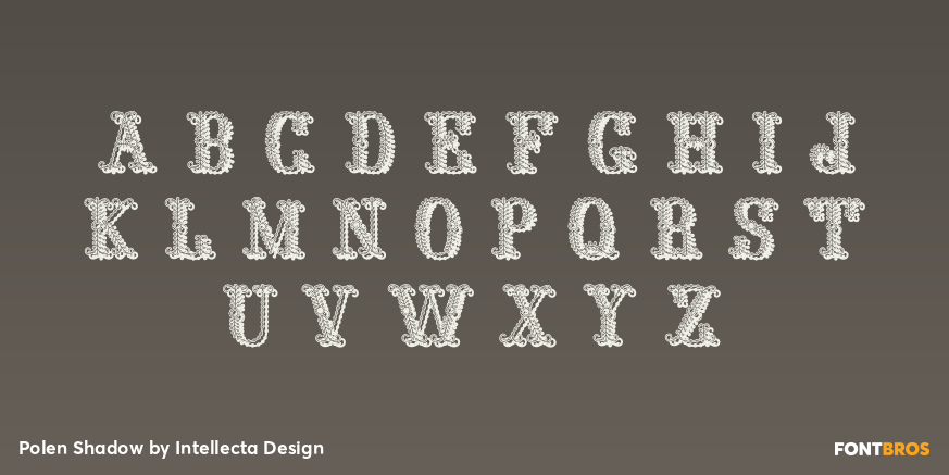 Polen Shadow Font Poster #2