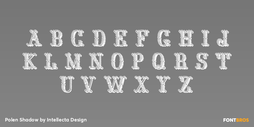 Polen Shadow Font Poster #3