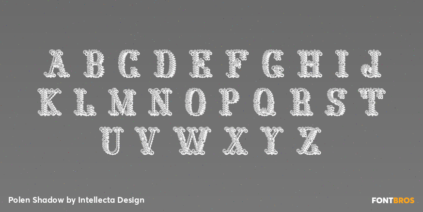 Polen Shadow Font Poster #1