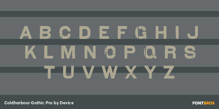 Coldharbour Gothic Pro Font Poster #3