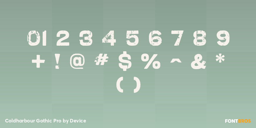 Coldharbour Gothic Pro Font Poster #4