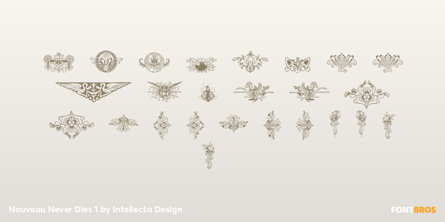 Nouveau Never Dies 1 Font Poster #2