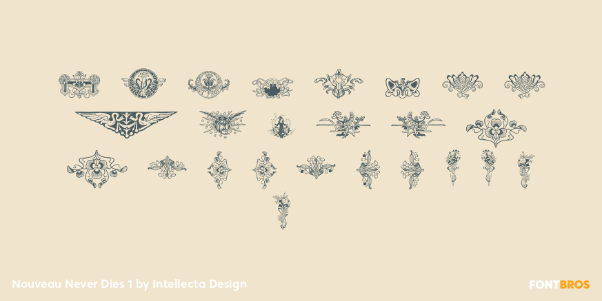 Nouveau Never Dies 1 Font Poster #3