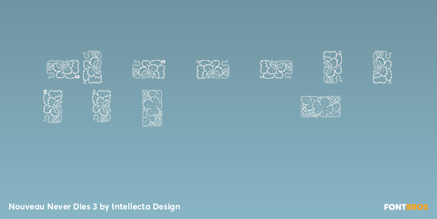 Nouveau Never Dies 3 Font Poster #1