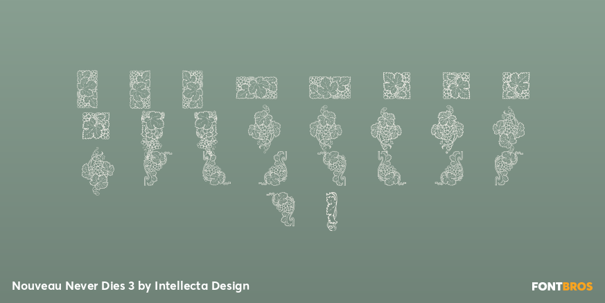 Nouveau Never Dies 3 Font Poster #2