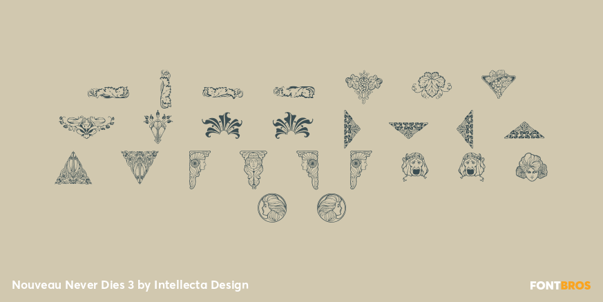 Nouveau Never Dies 3 Font Poster #3