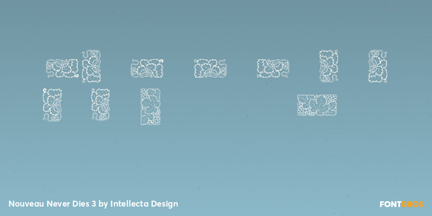 Nouveau Never Dies 3 Font Poster #4