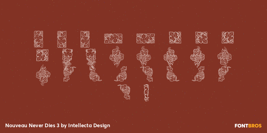 Nouveau Never Dies 3 Font Poster #1