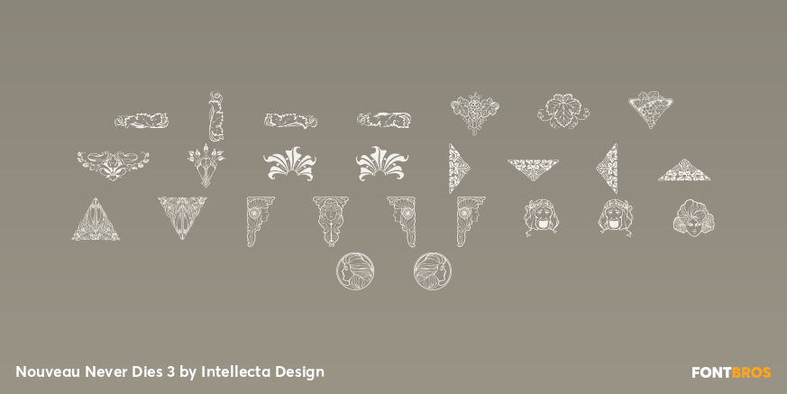 Nouveau Never Dies 3 Font Poster #1