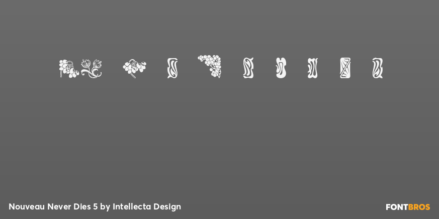 Nouveau Never Dies 5 Font Poster #4
