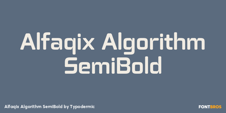 Alfaqix Algorithm SemiBold Poster