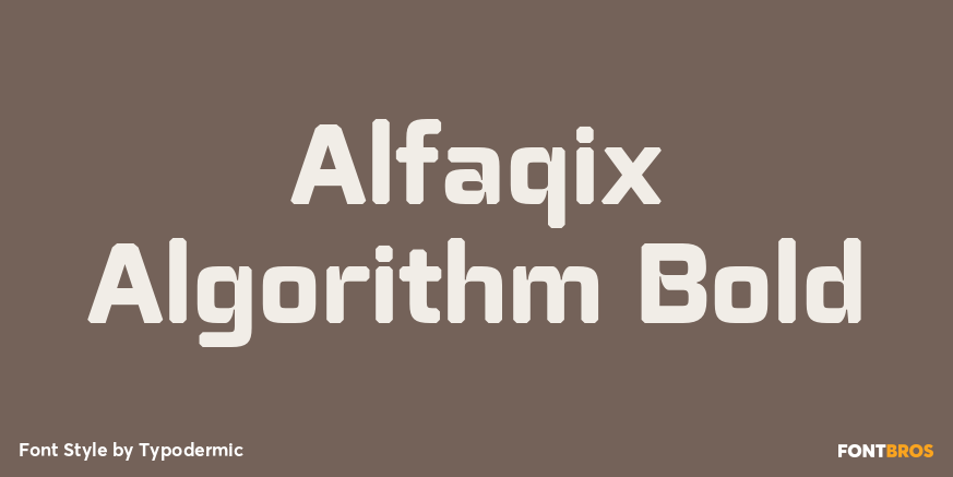 Alfaqix Algorithm Bold Poster