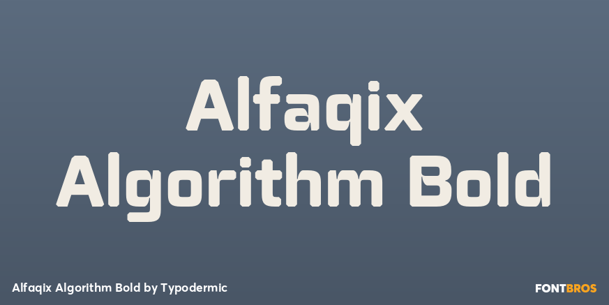 Alfaqix Algorithm Bold Poster