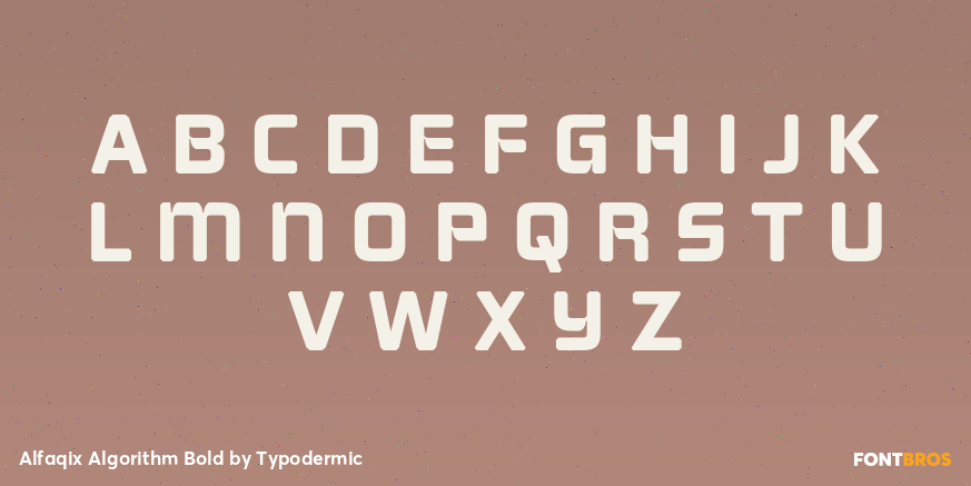 Alfaqix Algorithm Bold Font Poster #2