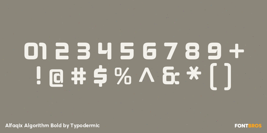 Alfaqix Algorithm Bold Font Poster #4