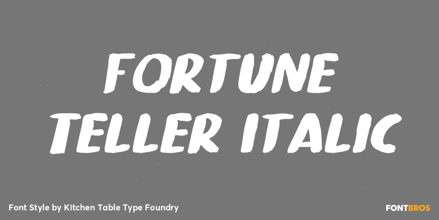 Fortune Teller Italic Poster