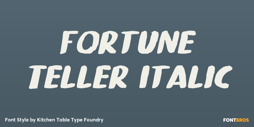 Fortune Teller Italic Poster
