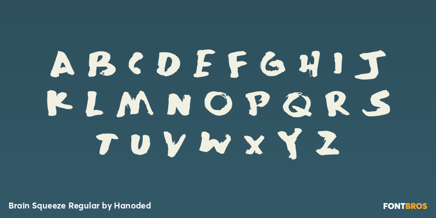 Brain Squeeze Regular Font Poster #2