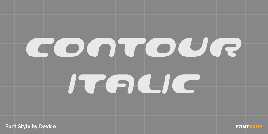Contour Italic Poster