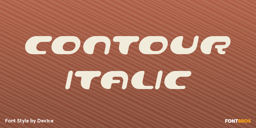 Contour Italic Poster