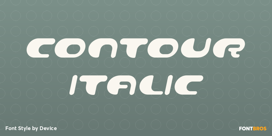 Contour Italic Poster