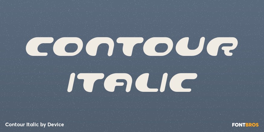Contour Italic Poster