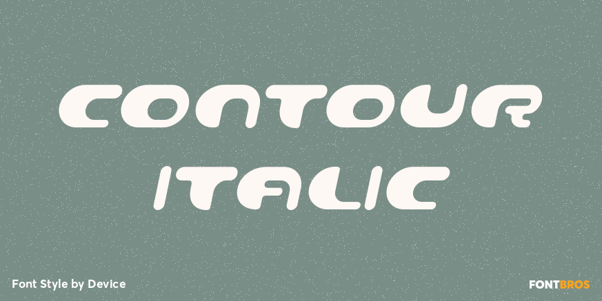 Contour Italic Poster