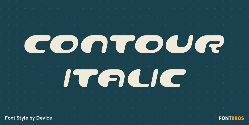 Contour Italic Poster